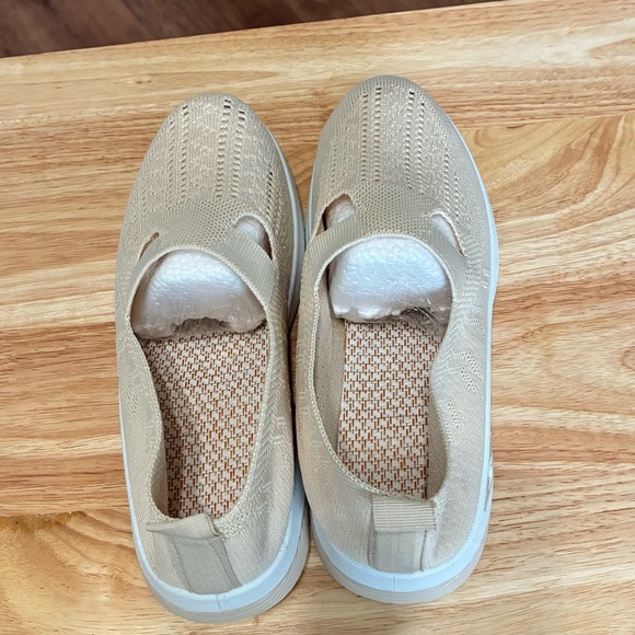 Women's Beige Slip-On Sneakers - Picture 3 of 8
